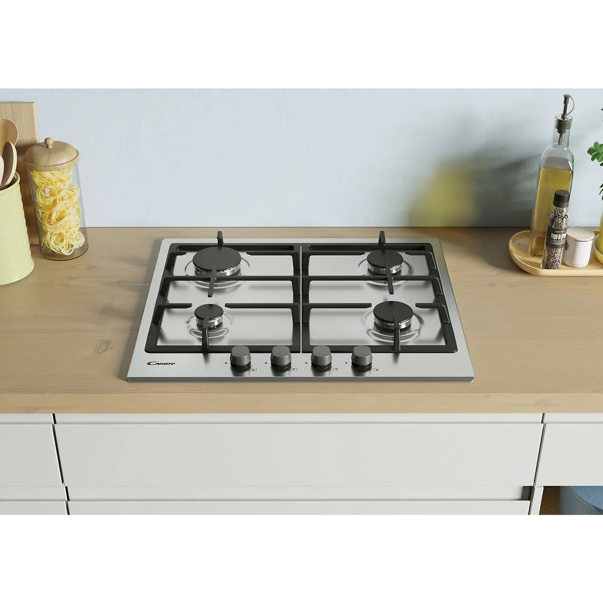 Piano cottura Candy CHG6BRX 4 Fuochi a Gas Inox