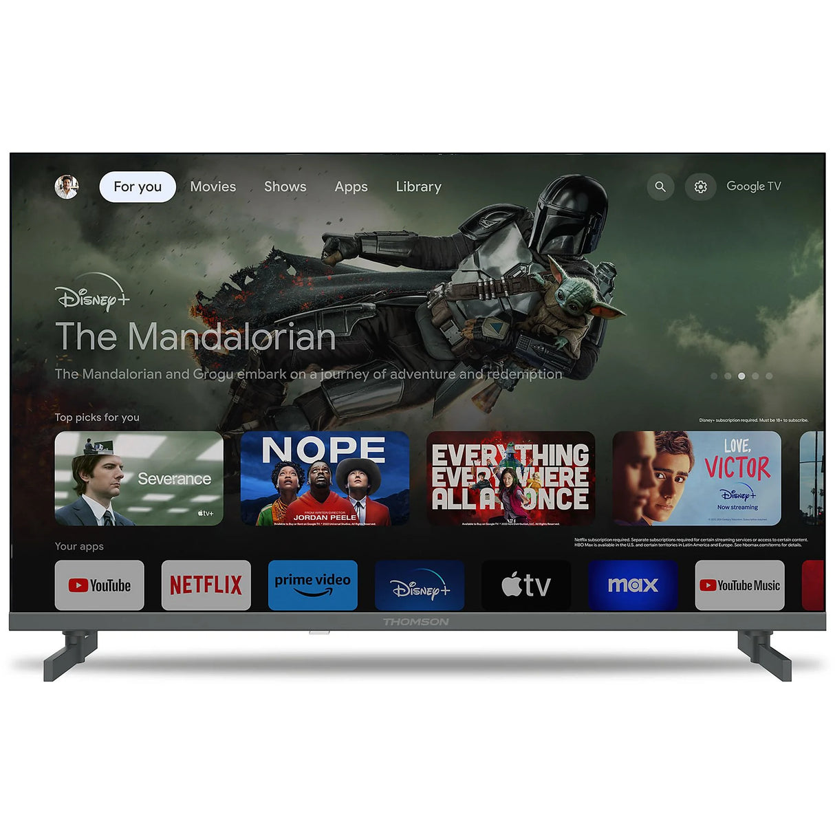 TV Thomson 32QG4S14 Google TV 32" Full HD QLED