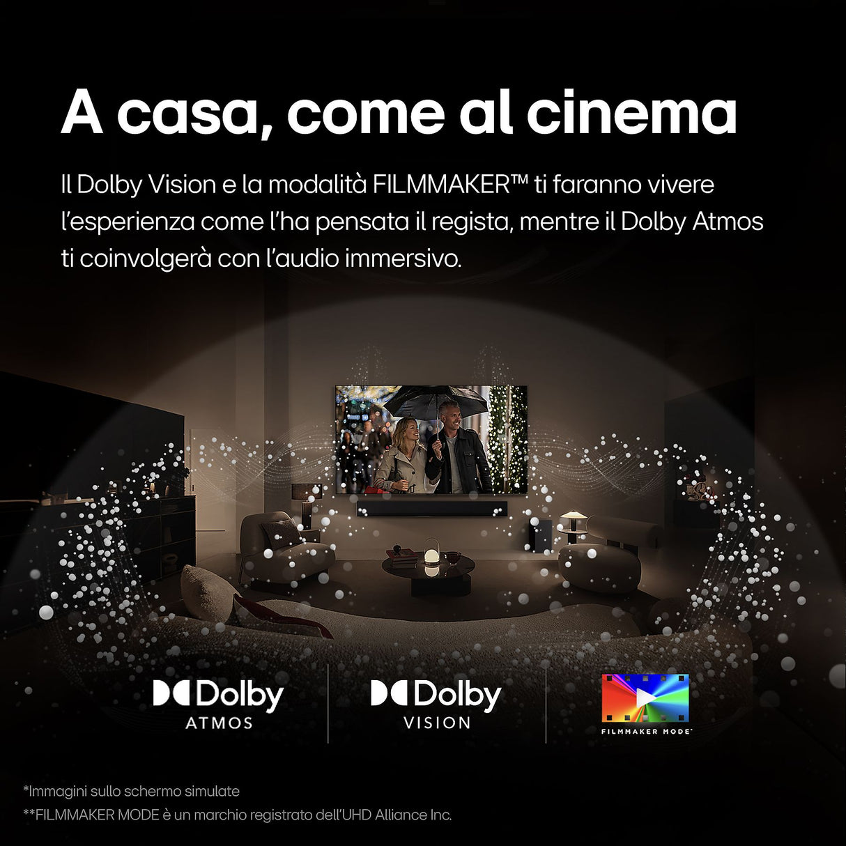 TV LG OLED42C44LA.API 42" OLED EVO WebOS ThinQ AI Dolby Vision e Dolby Atmos