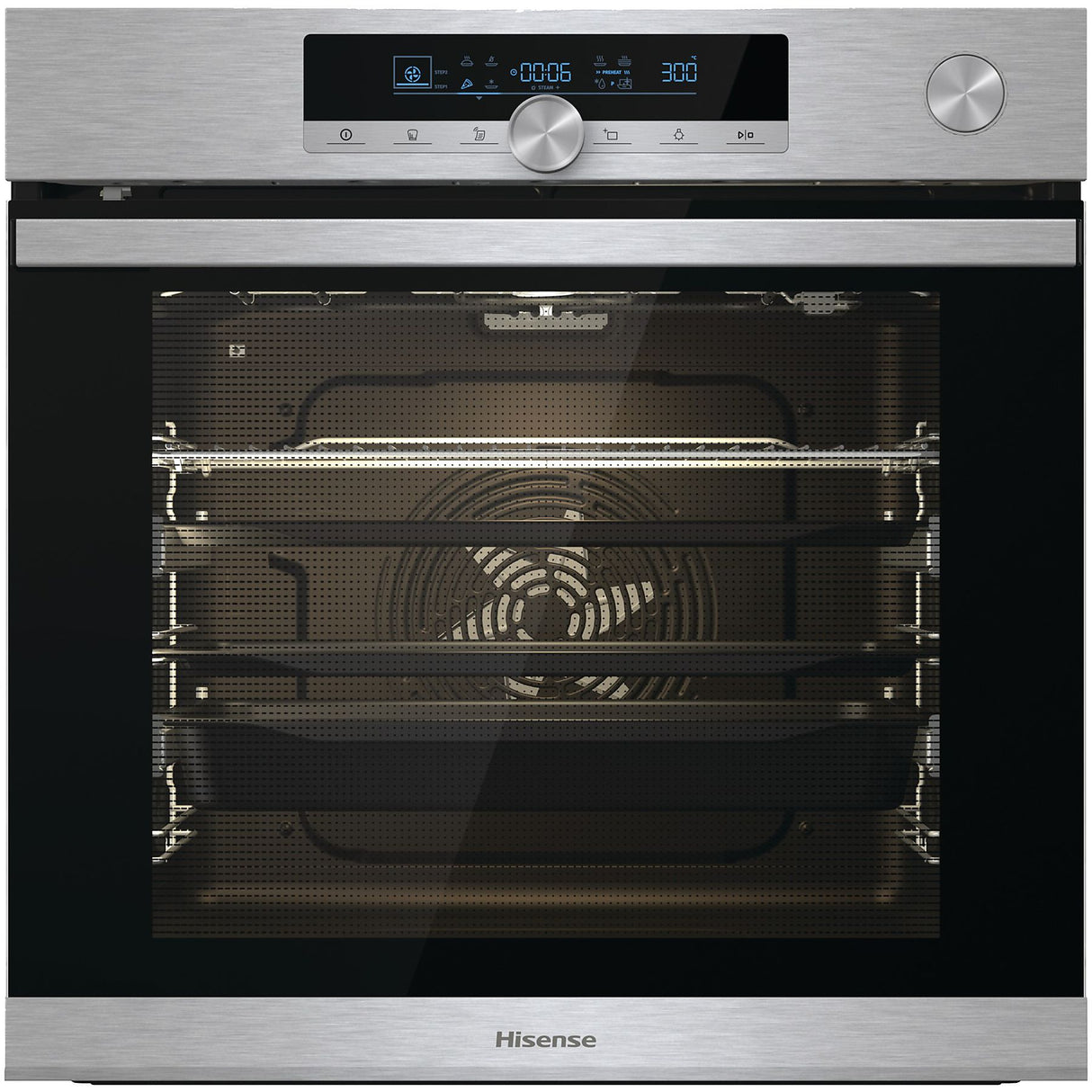 Forno Hisense BSA66334PX Da Incasso Classe A+  Capacità 77 L 3500 W Inox Pirolitico Vapore