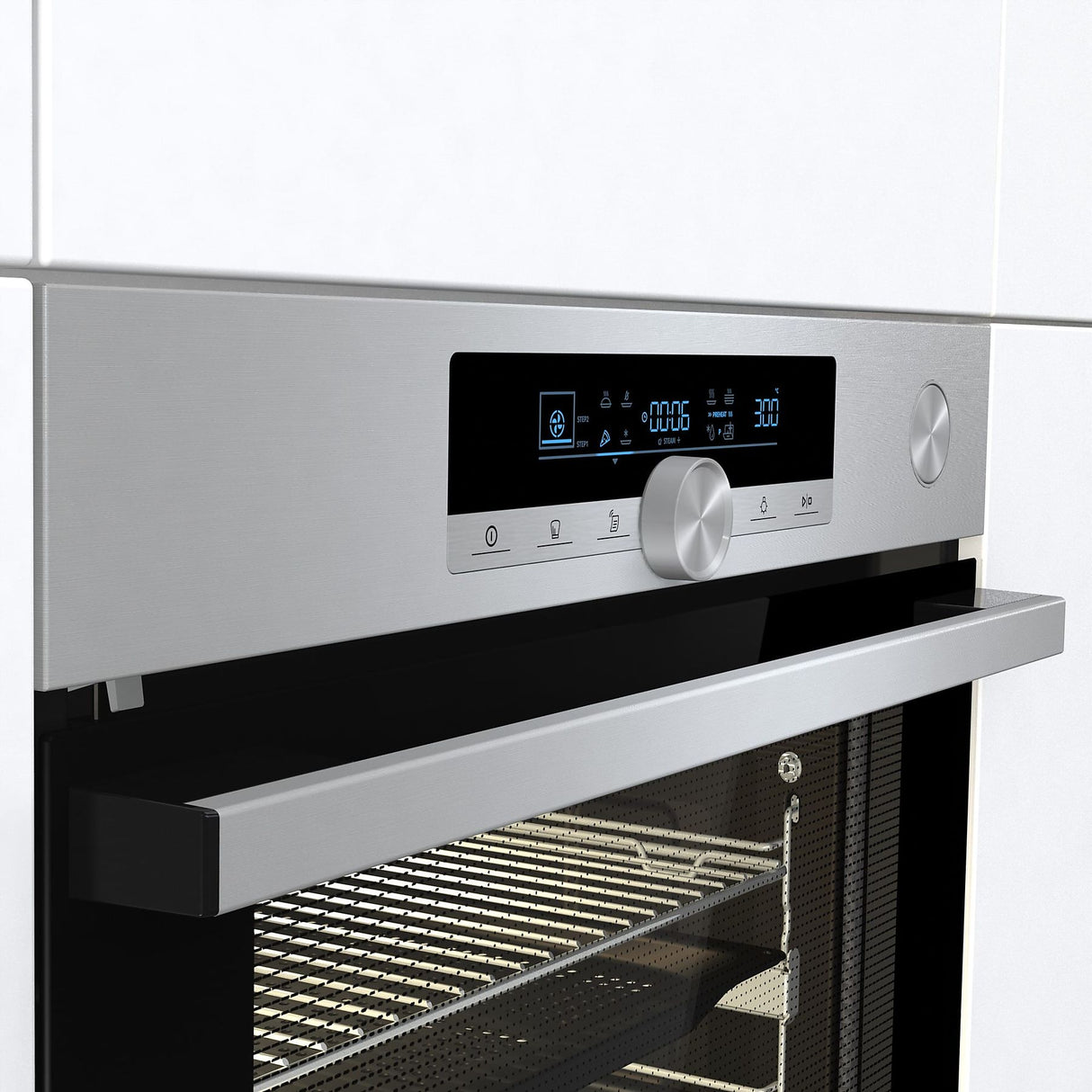 Forno Hisense BSA66334PX Da Incasso Classe A+  Capacità 77 L 3500 W Inox Pirolitico Vapore