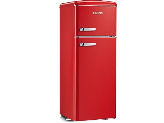 Frigorifero doppia porta SEVERIN RKG 8930 144 cm rosso Classe E