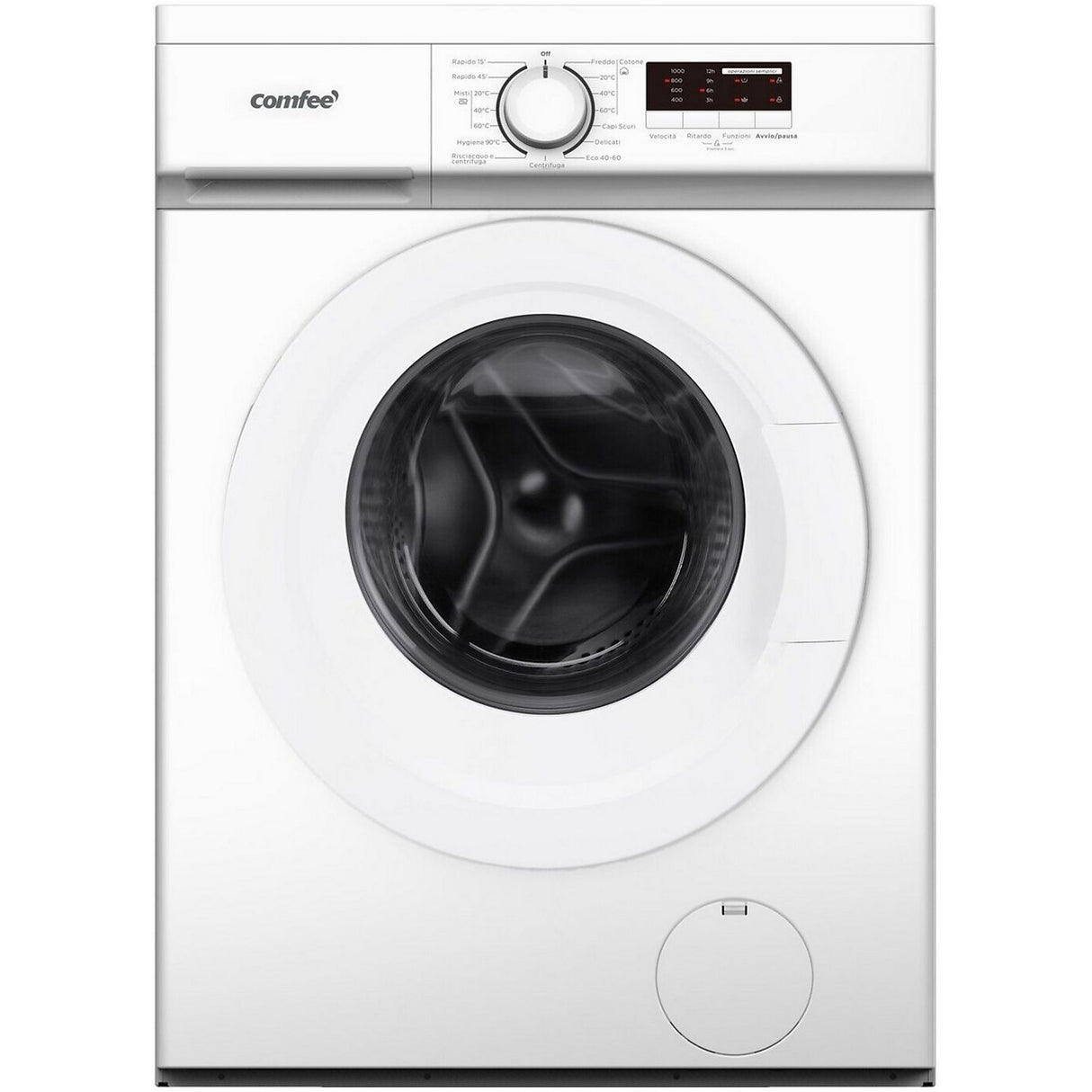 Lavatrice Comfee CFE10W60/W-IT 6 Kg Classe D Slim Profondità 40 Cm 1000 Giri Centrifuga
