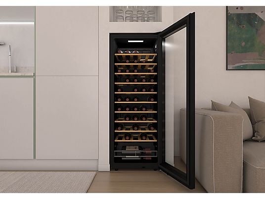 Cantinetta vino Candy CWC058 58 bottiglie 47,5 cm libera installazione nero classe G