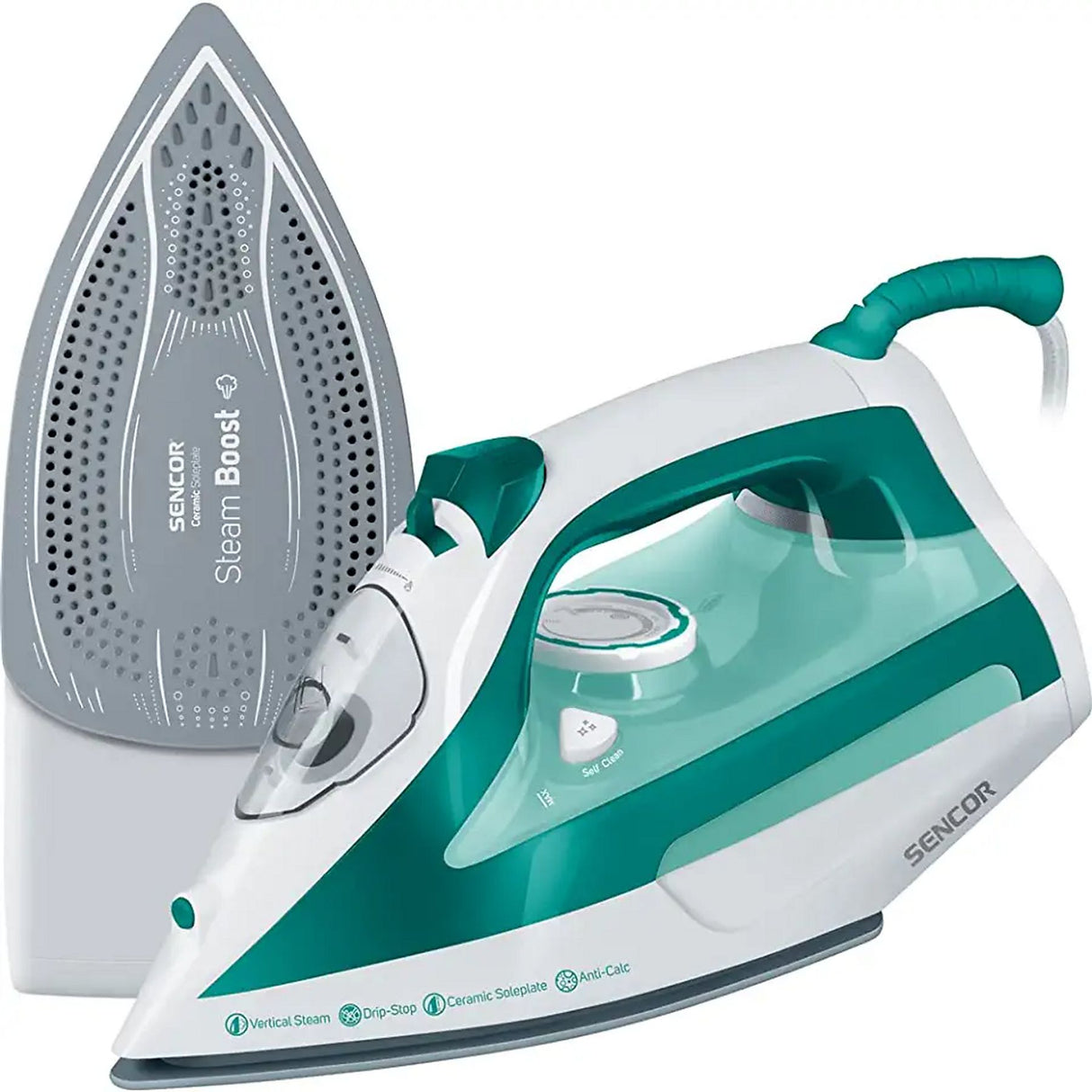 Ferro da Stiro a Vapore Sencor SSI_6100GR 2600 W 470 ml Piastra In Ceramica