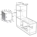 Forno Hisense BI64211AX Elettrico Multifunzione Da Incasso Classe A Capacità 77 L Potenza 3500 W Inox