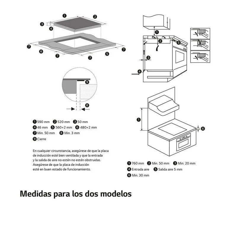 Piano Cottura Induzione LG  CBIZ2437B SlimFit 56X48 2 Flex