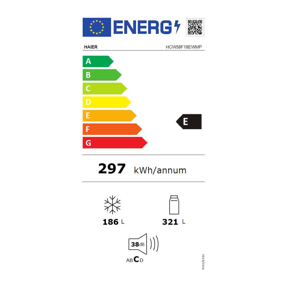 Haier Frigorifero Americano HCW58F18EWMP 4 Porte Cube 83 Serie 5 Platinum Inox Classe E