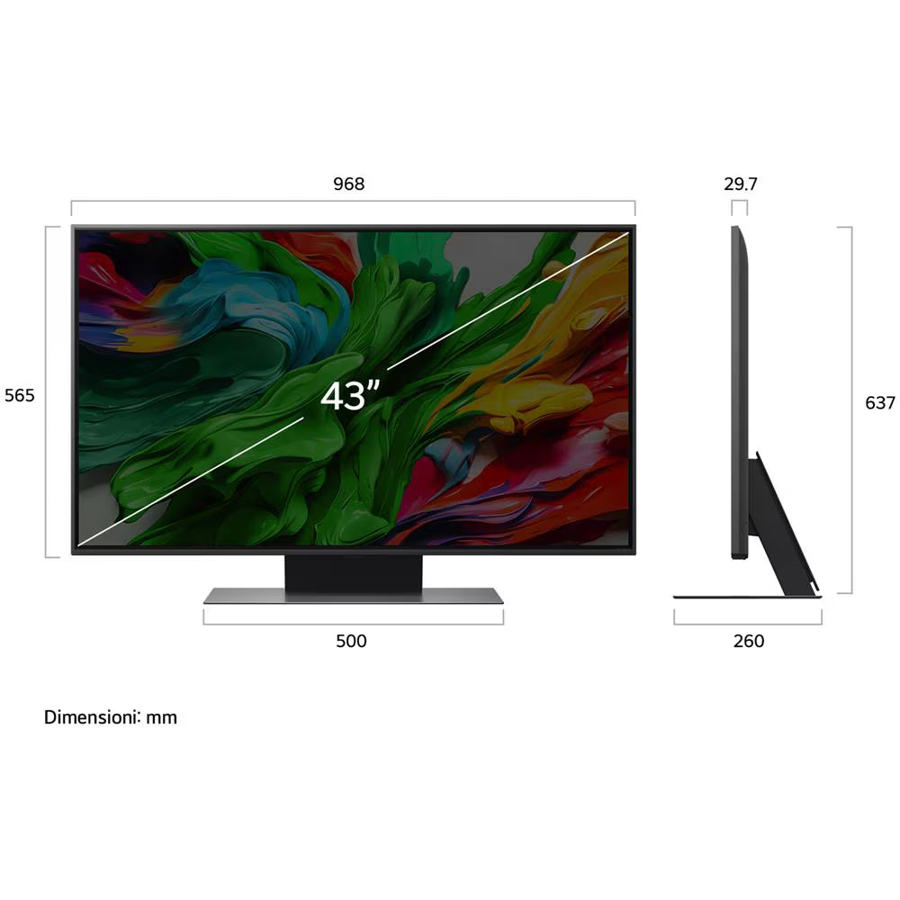 TV LG 43QNED86A6C.API 43" 4K UHD AI webOS Dynamic QNED Color Smart TV