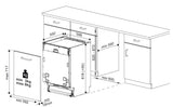 Lavastoviglie Beko DIN34320 Da incasso Classe E 13 Coperti 60Cm