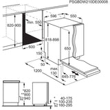 Lavastoviglie Electrolux EES69400L a scomparsa totale 15 coperti Classe C Serie 600 SatelliteClean®