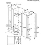 Frigorifero Electrolux ENP7MD19S Combinato Incasso 188cm Total Nofrost Classe D
