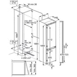 Frigorifero Electrolux ENT6ME19S Combinato Incasso Classe E 188CM