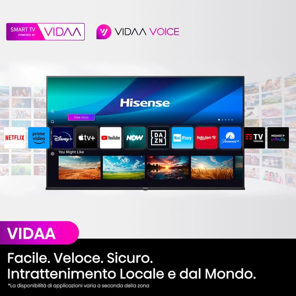 TV Hisense 50E79NQ QLED 4K Ultra HD 50" Dolby Atmos Wi-Fi