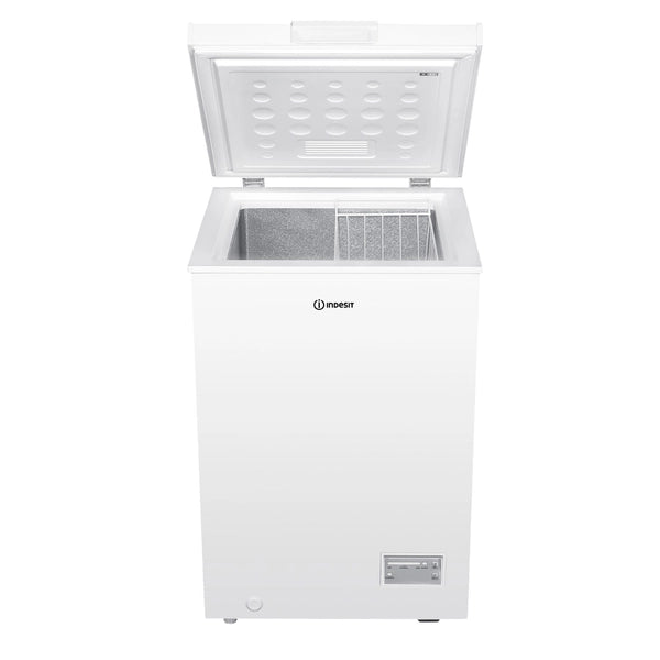 Congelatore orizzontale Indesit INCF 984 E a libera installazione, statico , 55 cm, classe E, bianco, 40 db, h 85cm