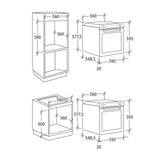 Forno Candy FIDC N615 Incasso Ventilato Nero Classe A+