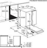 Lavastoviglie AEG FSE74627P integrata totale serie 7000 GlassCare 60 cm Classe C 13 Coperti