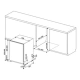 Lavastoviglie Hotpoint Ariston HIC3C26CW da incasso scomparsa totale 60 cm Classe E 14 COP