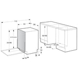 Lavastoviglie Hisense HV663C60 da incasso Classe C, 16 coperti, terzo cesto
