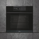 Forno Elettrico da Incasso Haier HWO60SM6B9BH 70 L Ventilato Multifunzione con Grill Pirolitico 60 cm Classe A+ Nero - I-Message Series 6