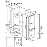 Frigorifero Electrolux LNT6ME18S Combinato Incasso 178cm Nofrost Classe E