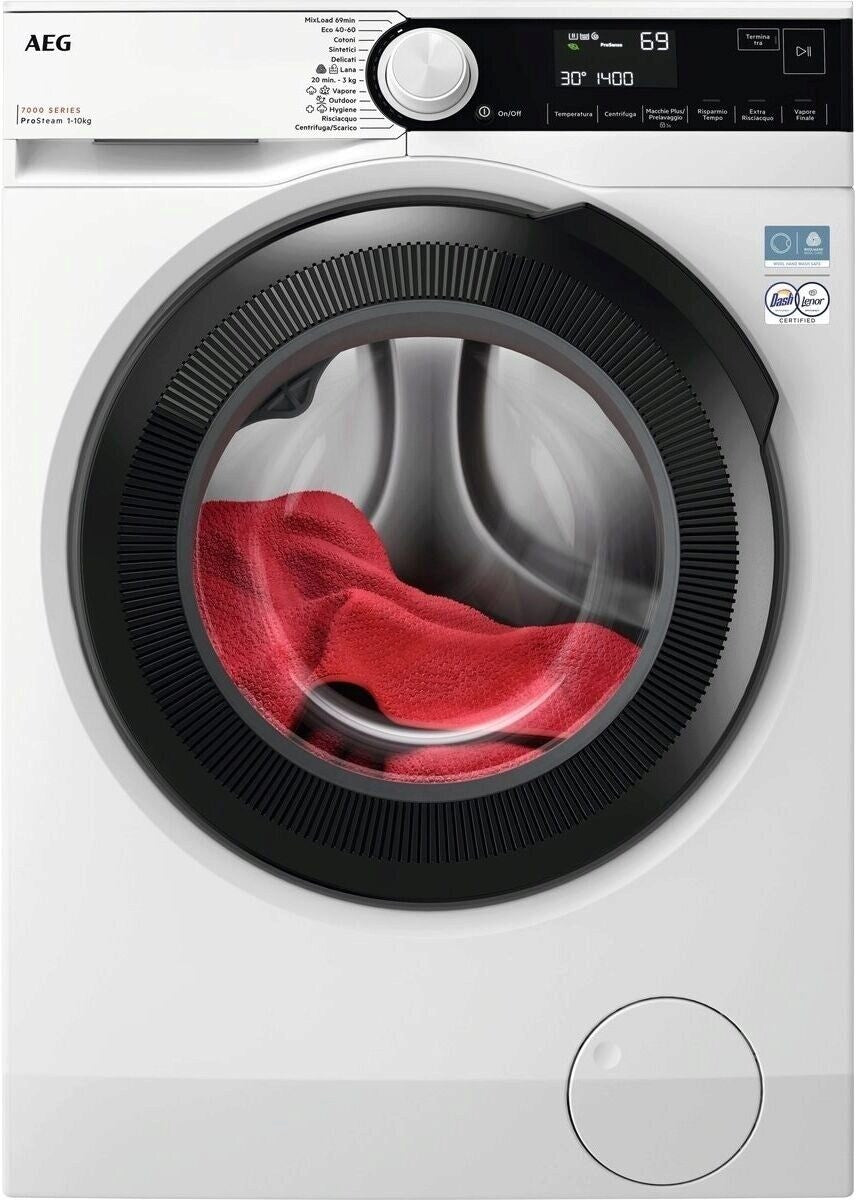 Lavatrice AEG LR7FD114B Carica Frontale 11Kg Classe A-60% Motore Inverter 1400giri
