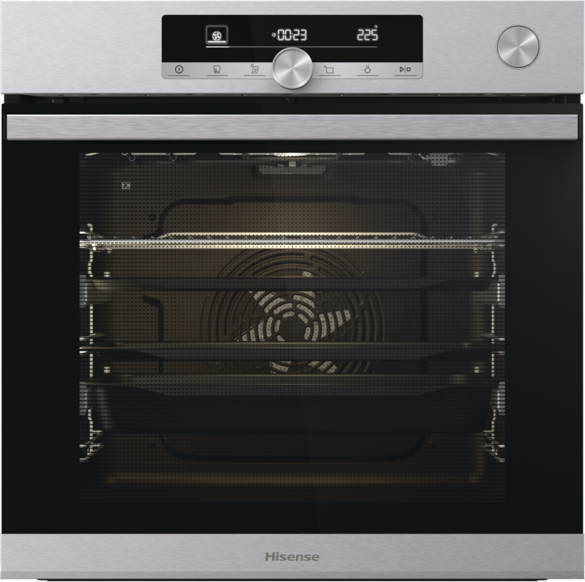 Forno Hisense Hi4 O643PX multifunzione 60x60 cm – Classe A+, Vapore, Pyrolytic, Icon Touch