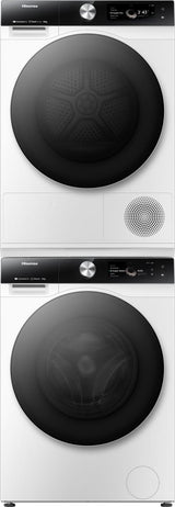 Asciugatrice Hisense 7S DH7S107BW Libera Installazione Pompa di Calore 10 Kg Classe C
