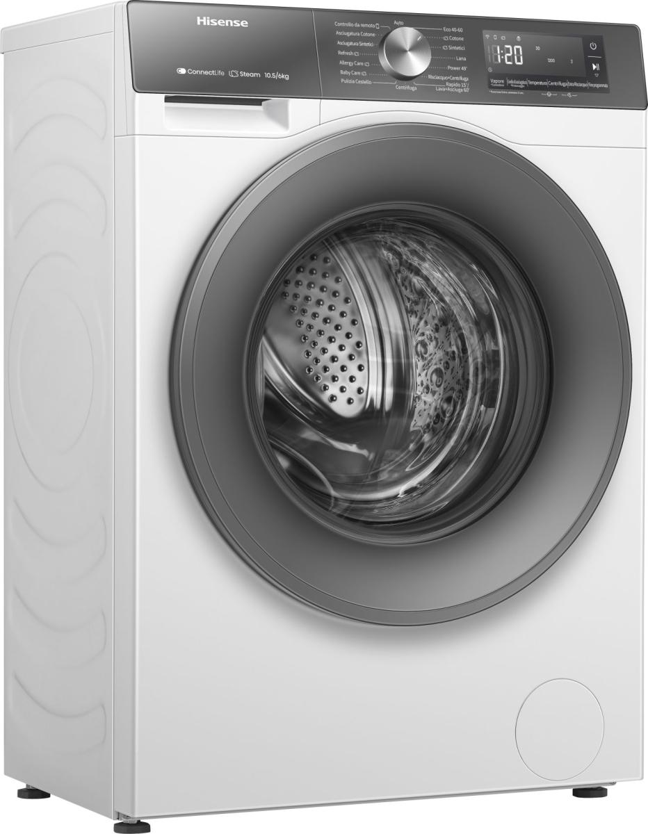 Lavasciuga Hisense WD3S1043BW7 10.5/6 kg Classe A/D Bianca