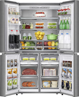 Frigorifero Quattro Porte Hisense RQ758N4SWSE 606 L Classe E Inox