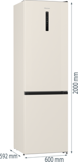 Frigorifero combinato Hisense RB434N4CRE Total No Frost Classe E 331 L Finitura Beige