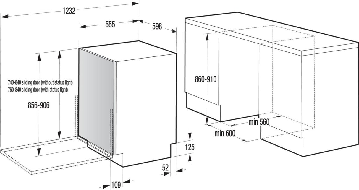 Lavastoviglie Hisense HV16A da incasso 60 cm 16 coperti classe A AutoDry