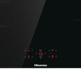 Piano cottura Hisense HI8421BSC Hi4 a induzione 80 cm – 4 zone, Connect Zone, Touch Control, Ebollizione rapida