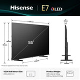 Tv Hisense 55E79Q 55" Smart TV QLED 4K Ultra HD VIDAA Smart OS