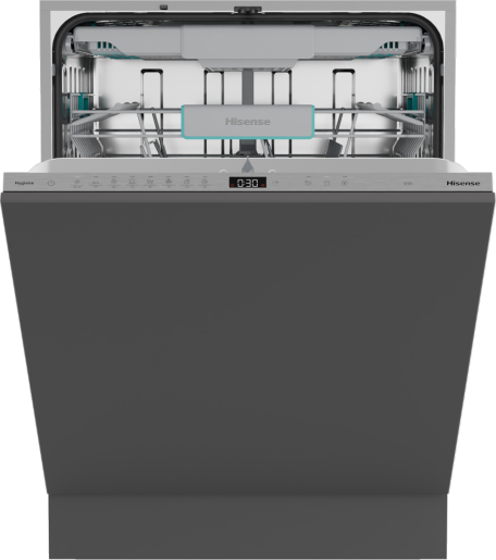 Lavastoviglie Hisense HV16A Hi6 da incasso 60 cm – 16 coperti, Classe A, AutoDry, Inverter, 3 cestelli