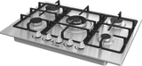 Piano Cottura A Gas Hisense GM773XF 5 Fuochi 70 Cm Inox