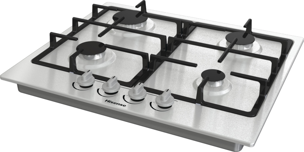 Piano Cottura A Gas Hisense GM643XF 4 Fuochi 60Cm Inox