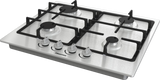 Piano Cottura A Gas Hisense GM643XF 4 Fuochi 60Cm Inox