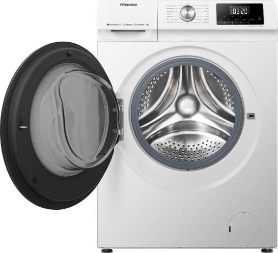 Lavatrice Hisense WFQA9014EVJMW 9 Kg Classe A Inverter 1400 giri Profondità 61 cm