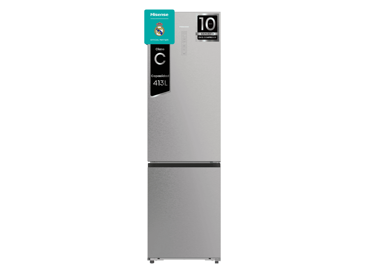 Frigorifero Hisense RB5P410SACC Combinato a 2 porte Classe C  Capacità 413 l Acciaio Inossidabile