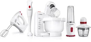 Frullatore a immersione Bosch MSMP1000 YourCollection 350 W Bianco, deep red