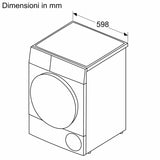 Asciugatrice Bosch WQG24108IT 9KG Classe E Pompa di calore Easyclean Bianca