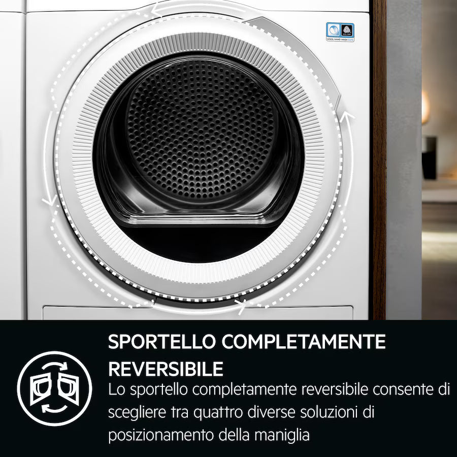 Asciugatrice AEG TR7G93W Classe C 9 kg Series 7000 SensiDry  Libera installazione Bianco