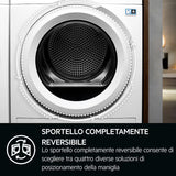Asciugatrice AEG TR7G93W Classe C 9 kg Series 7000 SensiDry  Libera installazione Bianco