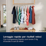 Lavatrice Electrolux EW6FCH210G Classe A 10 kg 1400 giri serie 600 SensiCare