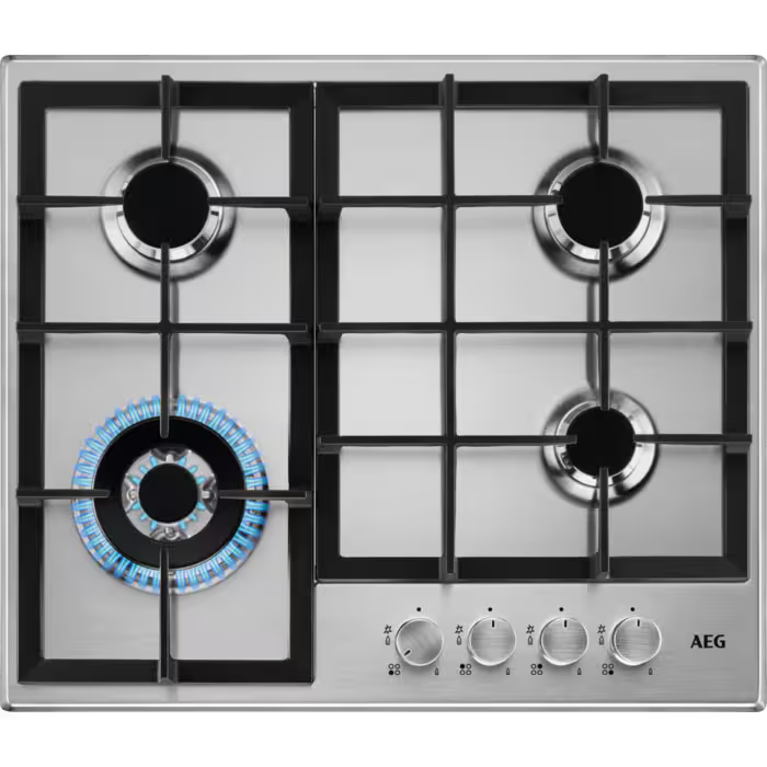 Piano Cottura a Gas Electrolux HGB64400SM 60 cm 4 Fuochi Inox Slim Line