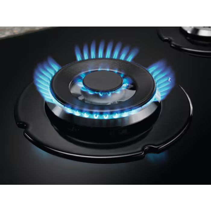 Piano cottura a gas Electrolux EGG75372K Serie 600 Gas on Glass 75 cm vetro nero