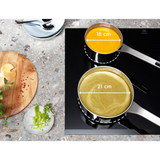 Piano cottura Electrolux LIL83441 Serie 600 Bridge – 80 cm, 4 zone, Induzione, Hob2Hood®, SliderTouch