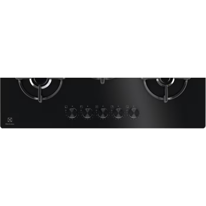 Piano cottura a gas Electrolux EGG75372K Serie 600 Gas on Glass 75 cm vetro nero