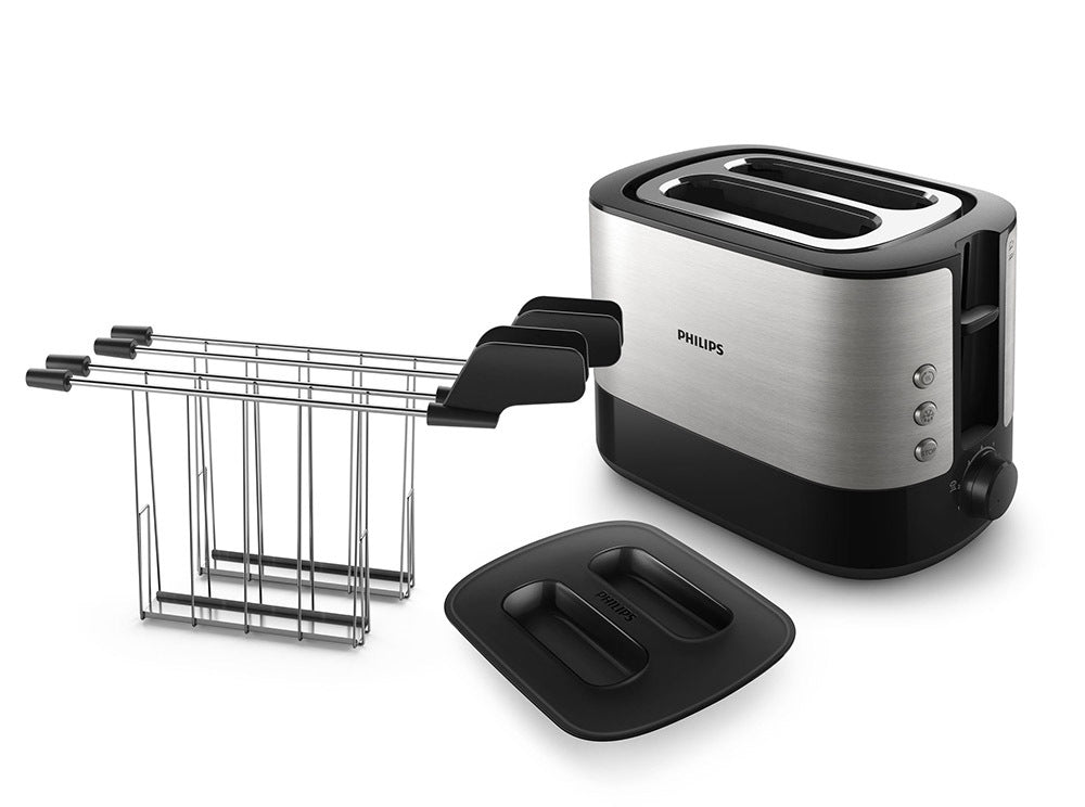 Tostapane Philips HD2639/90 Pinze 1000W Acciaio Inox
